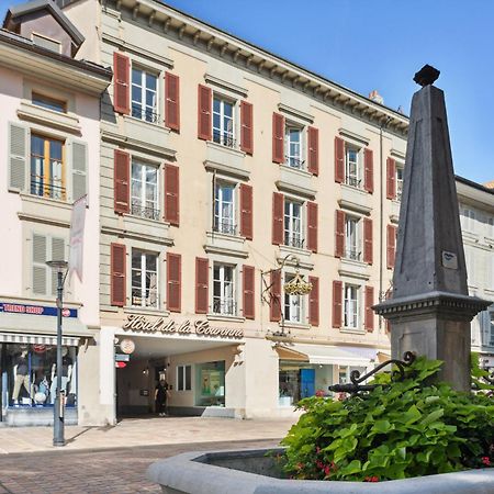 Hotel De La Couronne Morges Exterior foto