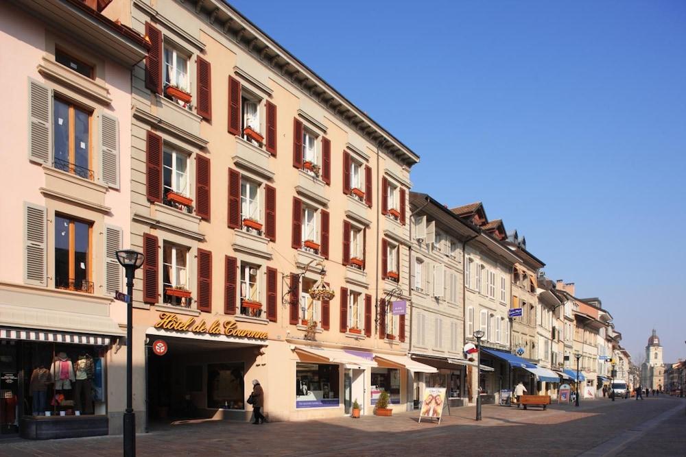 Hotel De La Couronne Morges Exterior foto