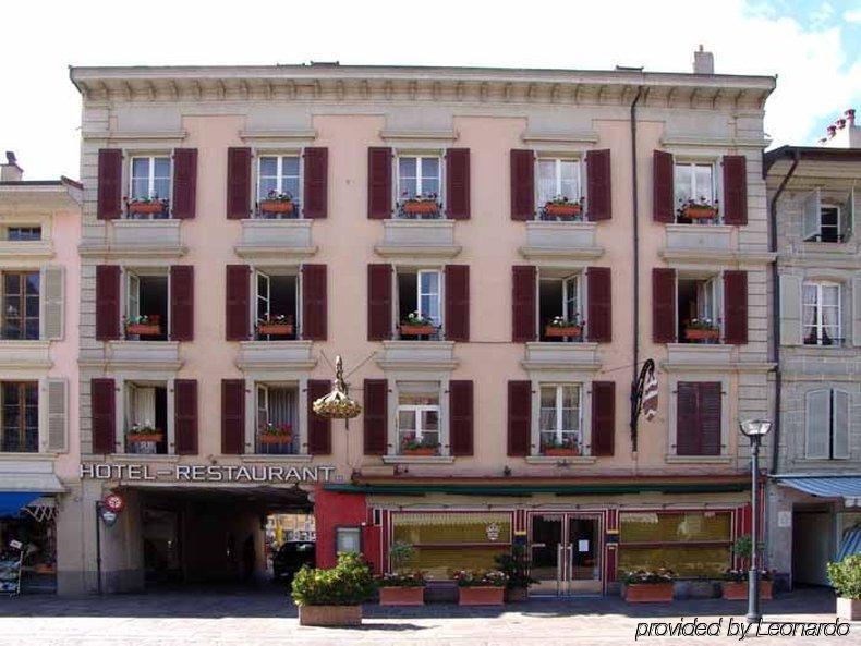 Hotel De La Couronne Morges Exterior foto