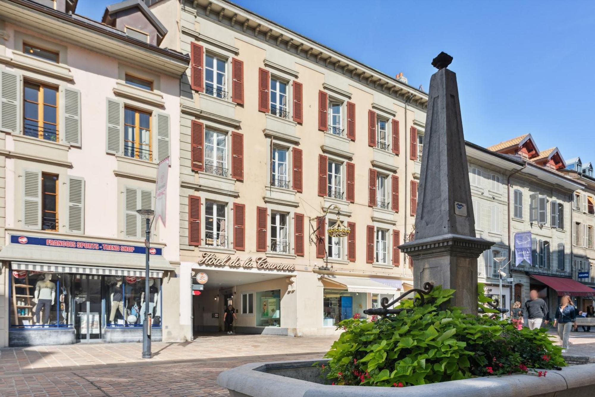 Hotel De La Couronne Morges Exterior foto